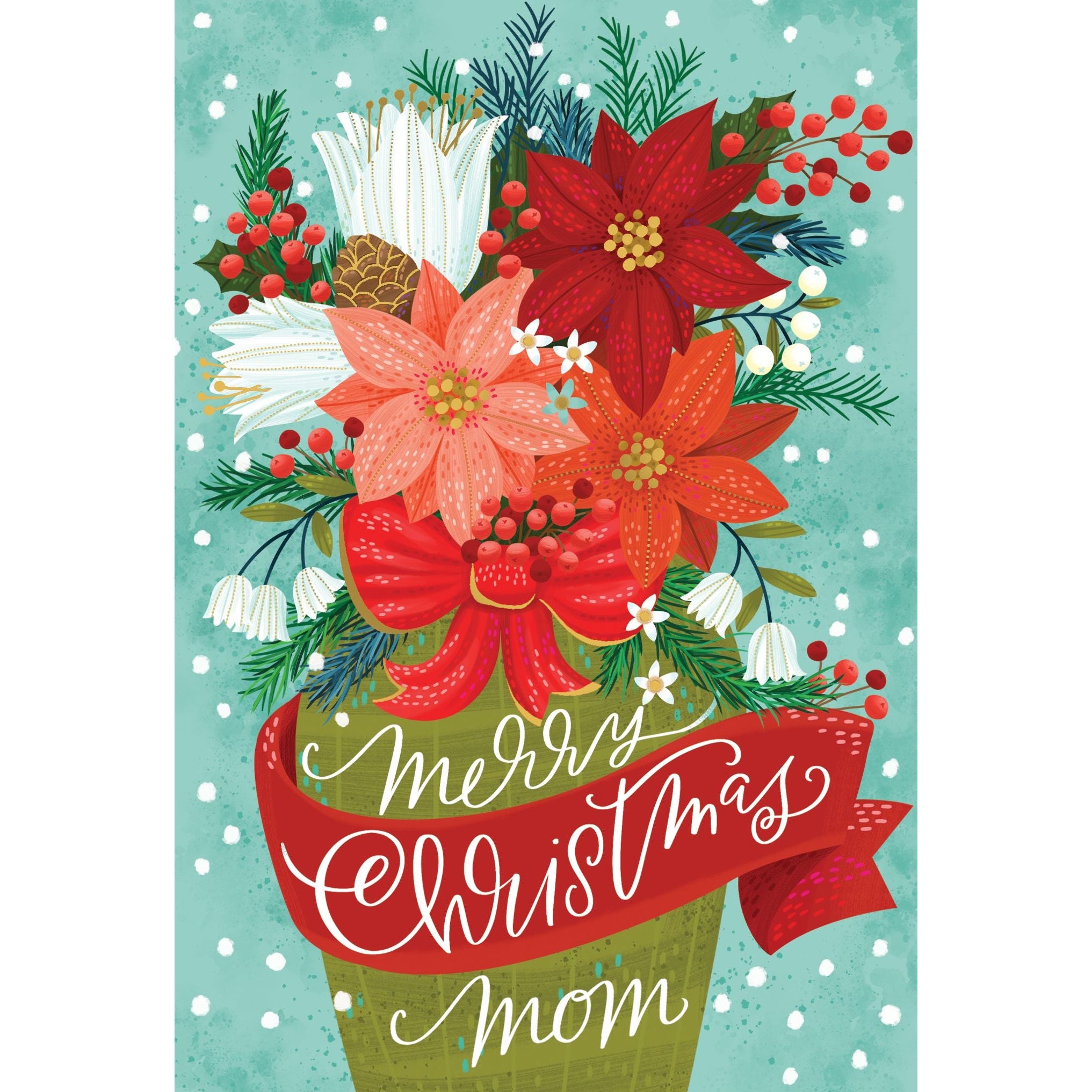 Christmas Card for Mom, Merry Christmas Mom Holiday Card