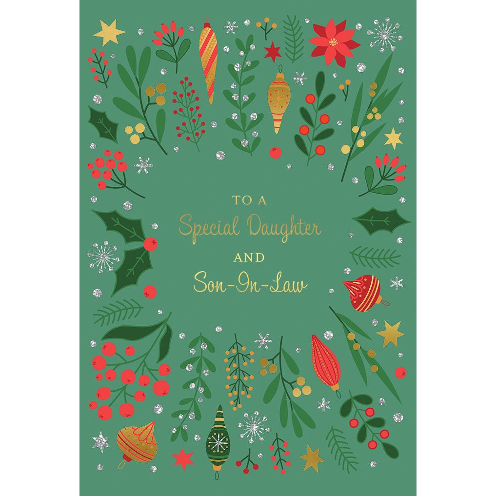 Seasons Of Joy Christmas Card Daughter & Son-In-Law – Cardmore