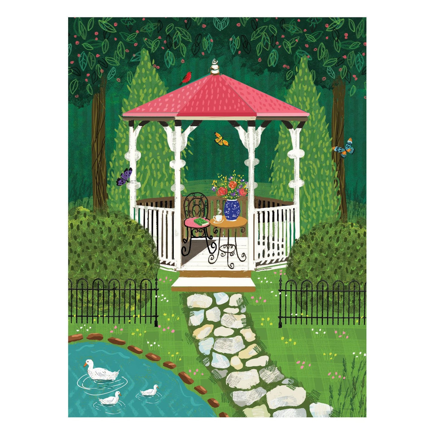 Gazebo Anniversary Card