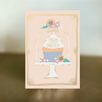 Sweetest Cupcake Birthday Card Grandmother