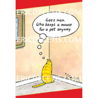 Cat In Corner Birthday Card Eric Decetis 30496