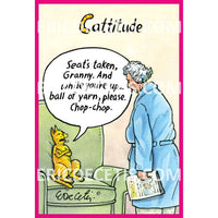 Cattitude Birthday Card Eric Decetis 30501