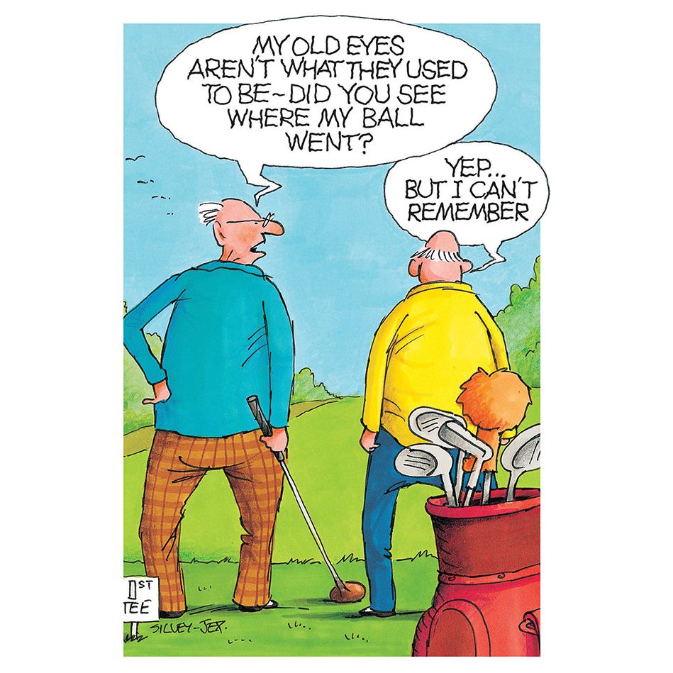 Forgetful Golf Funny Birthday Card – Cardmore