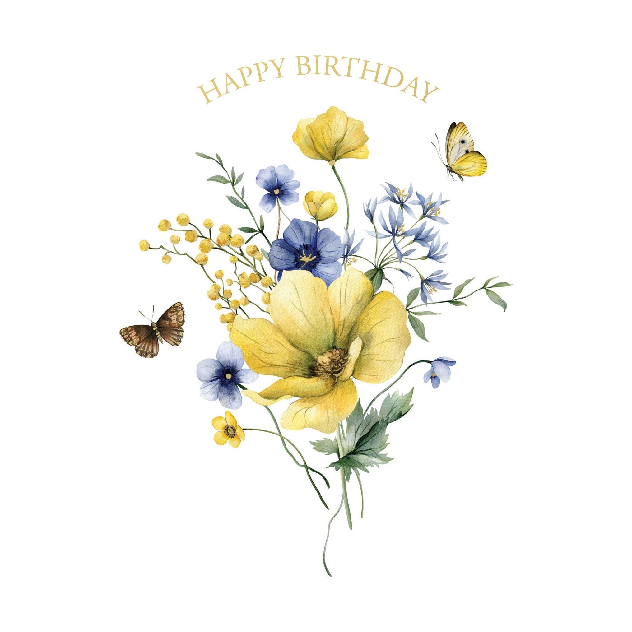 Butterfly Bouquet Birthday Card