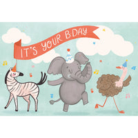 Party Animals Birthday Card