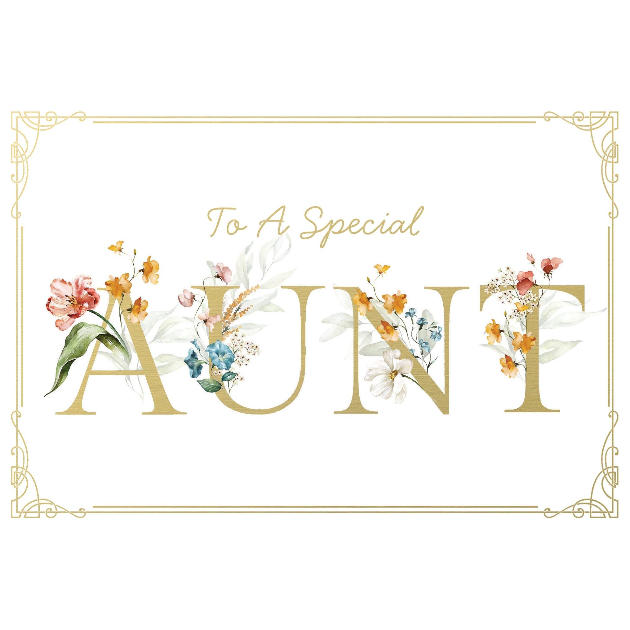 Special Aunt Birthday Card Aunt