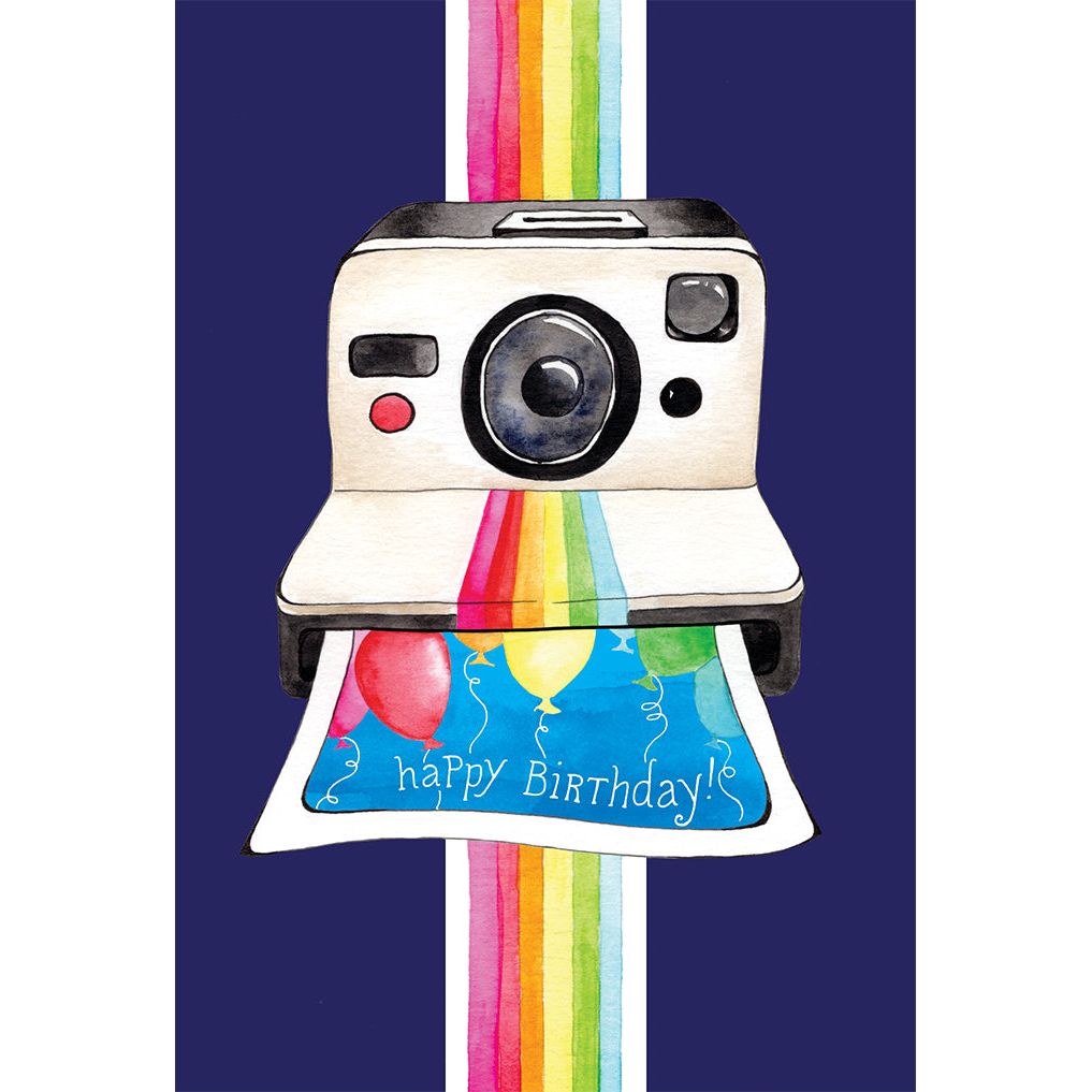 Polaroid Camera Birthday Card