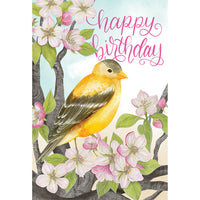 Goldfinch Birthday Card