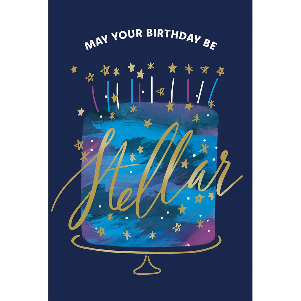 Stellar Cake Birthday Card – Cardmore