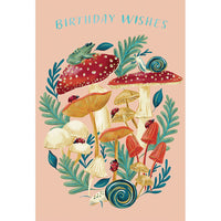 Mushroom Forest Birthday Card