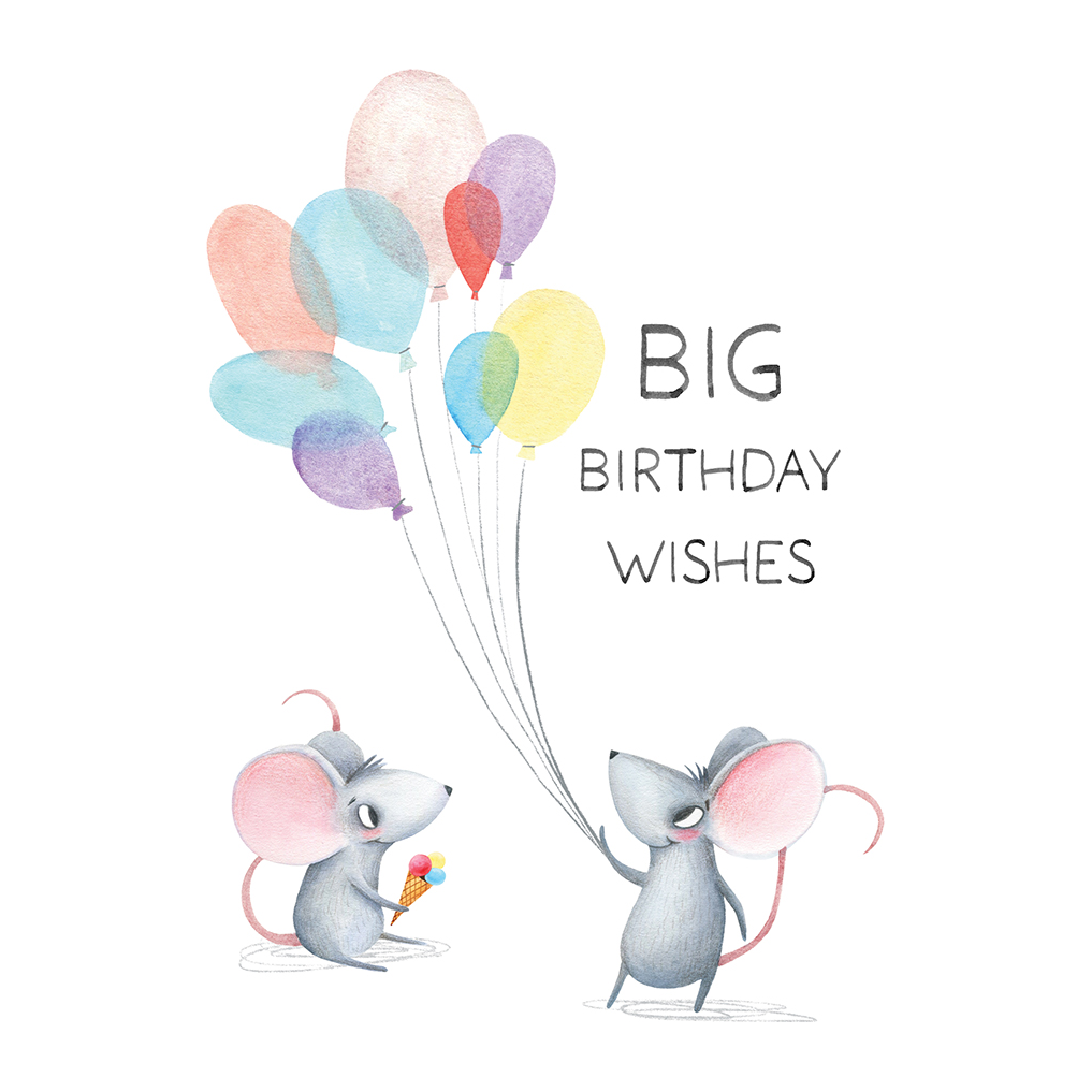 Birthday Mice Birthday Card