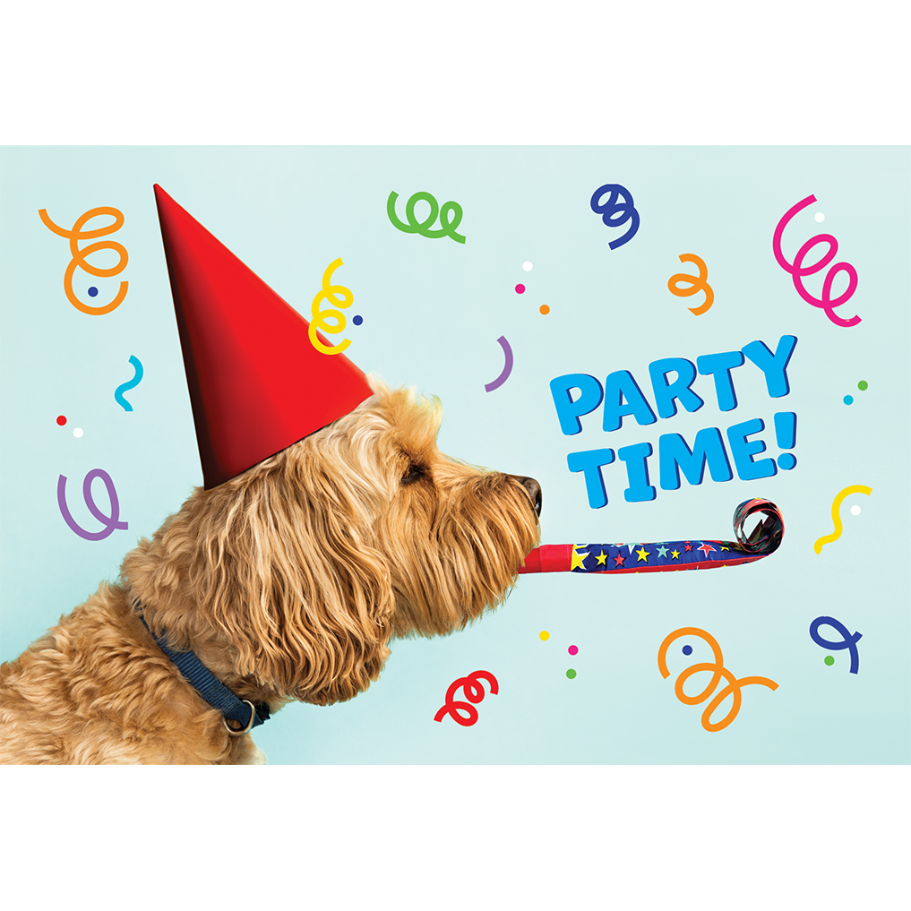 Party Time Dog Birthday Card