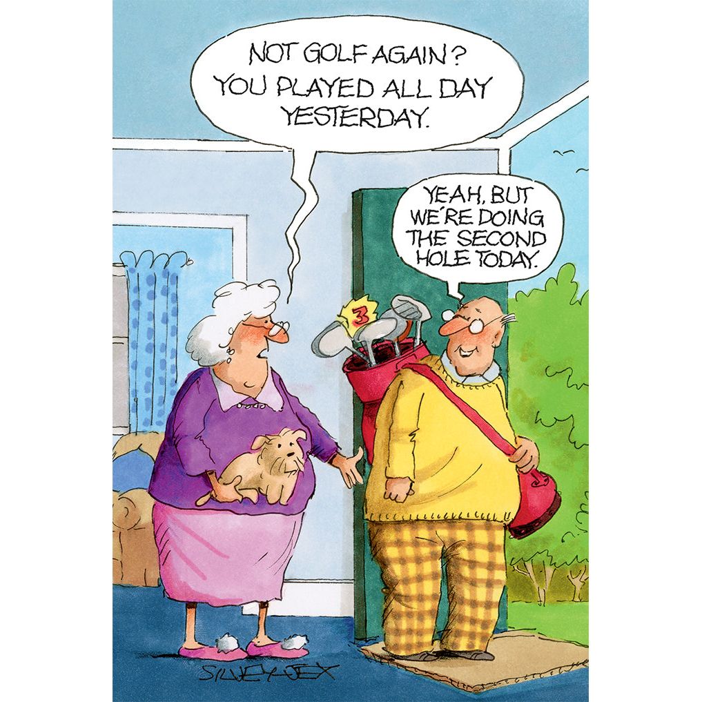 Golf Again Funny Birthday Card – Cardmore