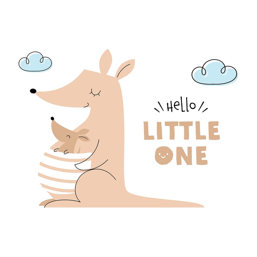 Kangaroo Baby Card