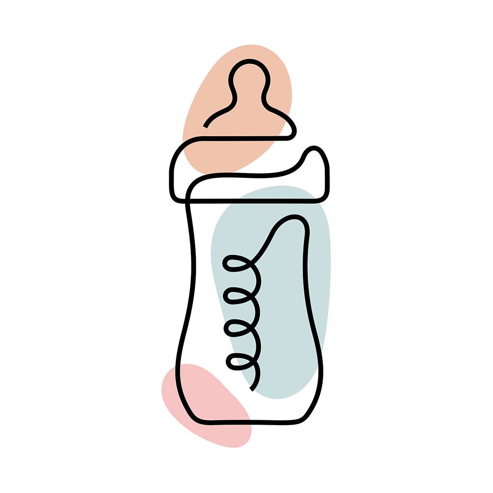 Baby Bottle Baby Card