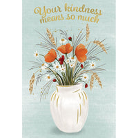 Poppy Vase Thank You Card