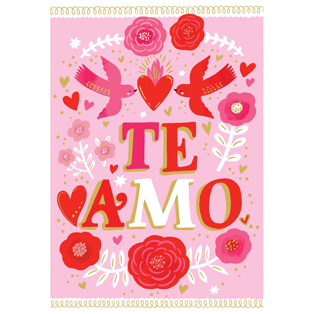 Te Amo Love Card Spanish