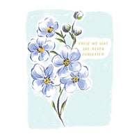 Forget Me Not Sympathy Card