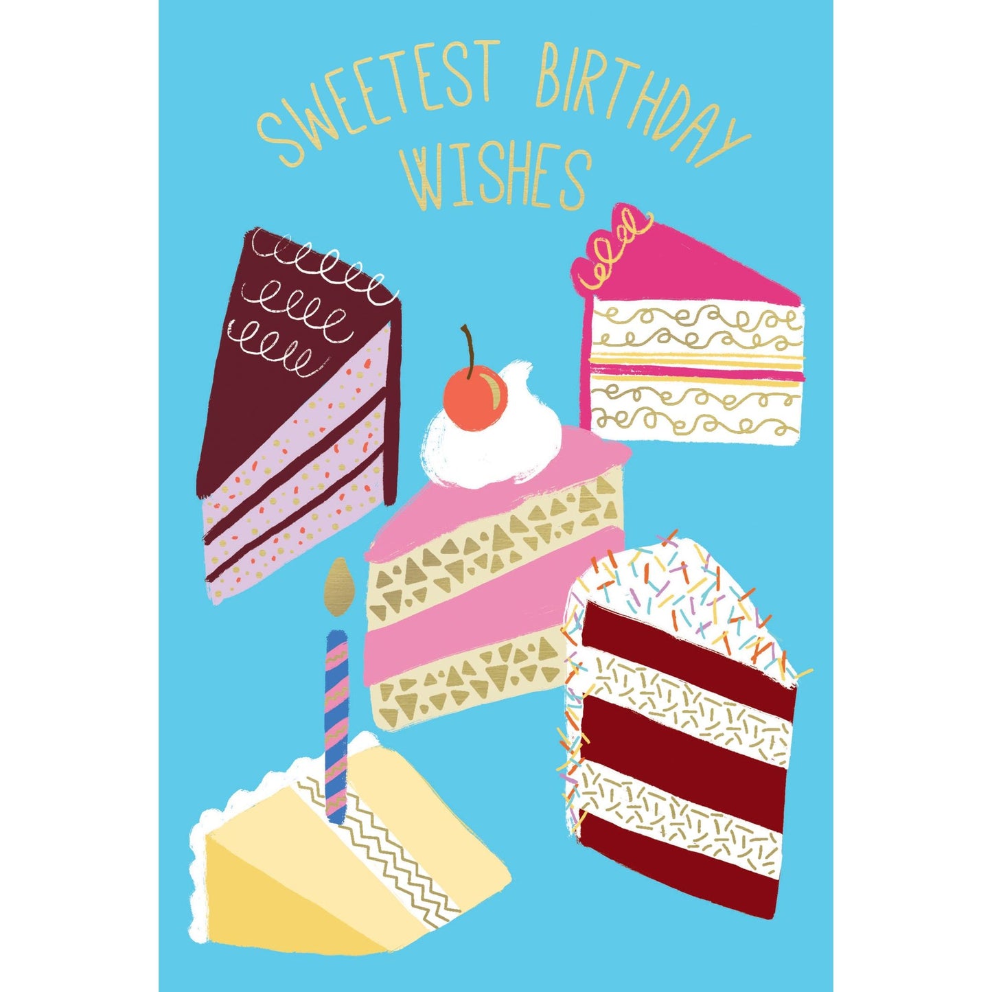 Cake Slices Birthday Card