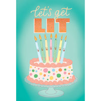 Let's Get Lit Birthday Card