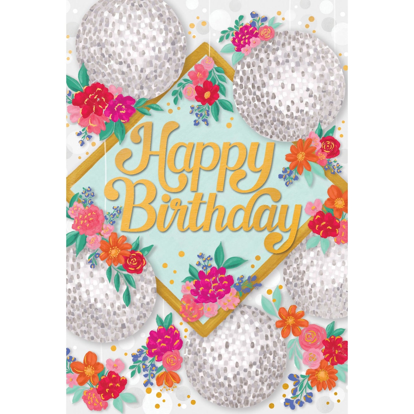 Disco Balls Birthday Card