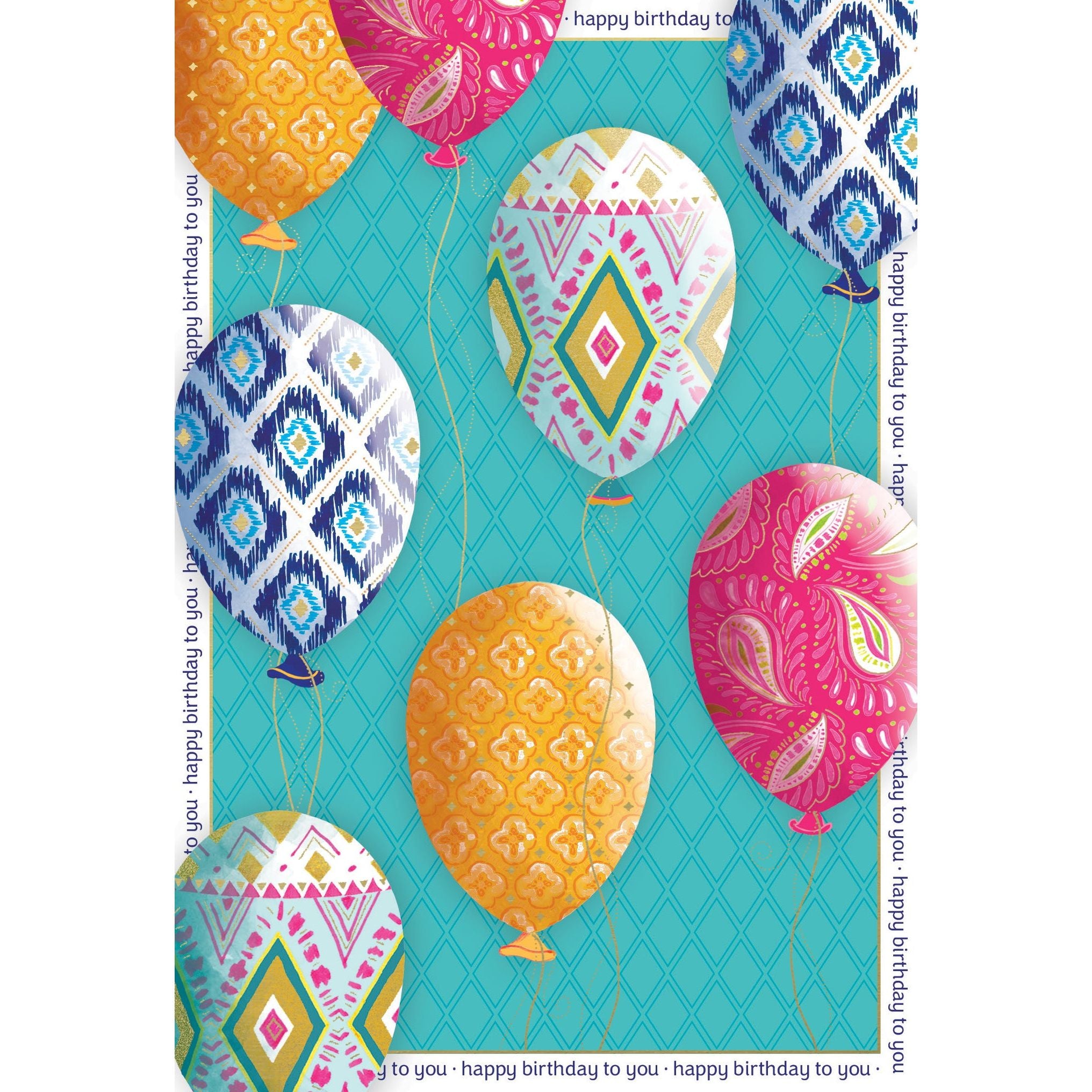 Balloons Birthday Card