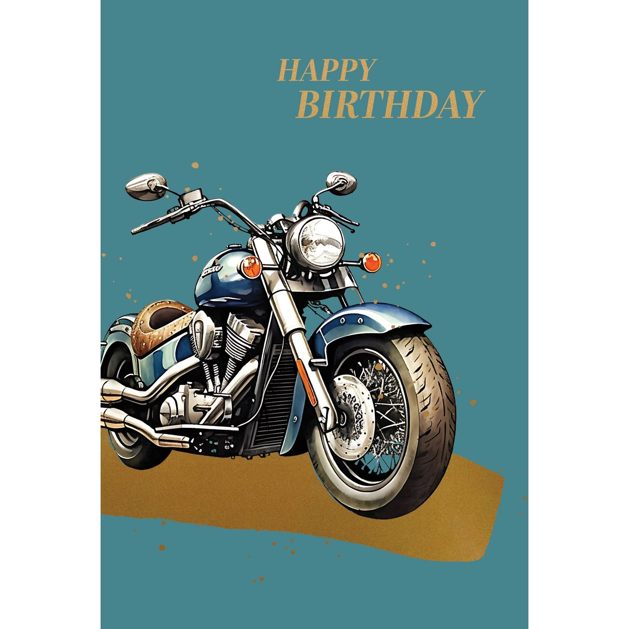 Motorcycle Birthday Card For Him