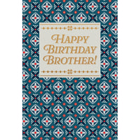 Brother Pattern Birthday Card Brother