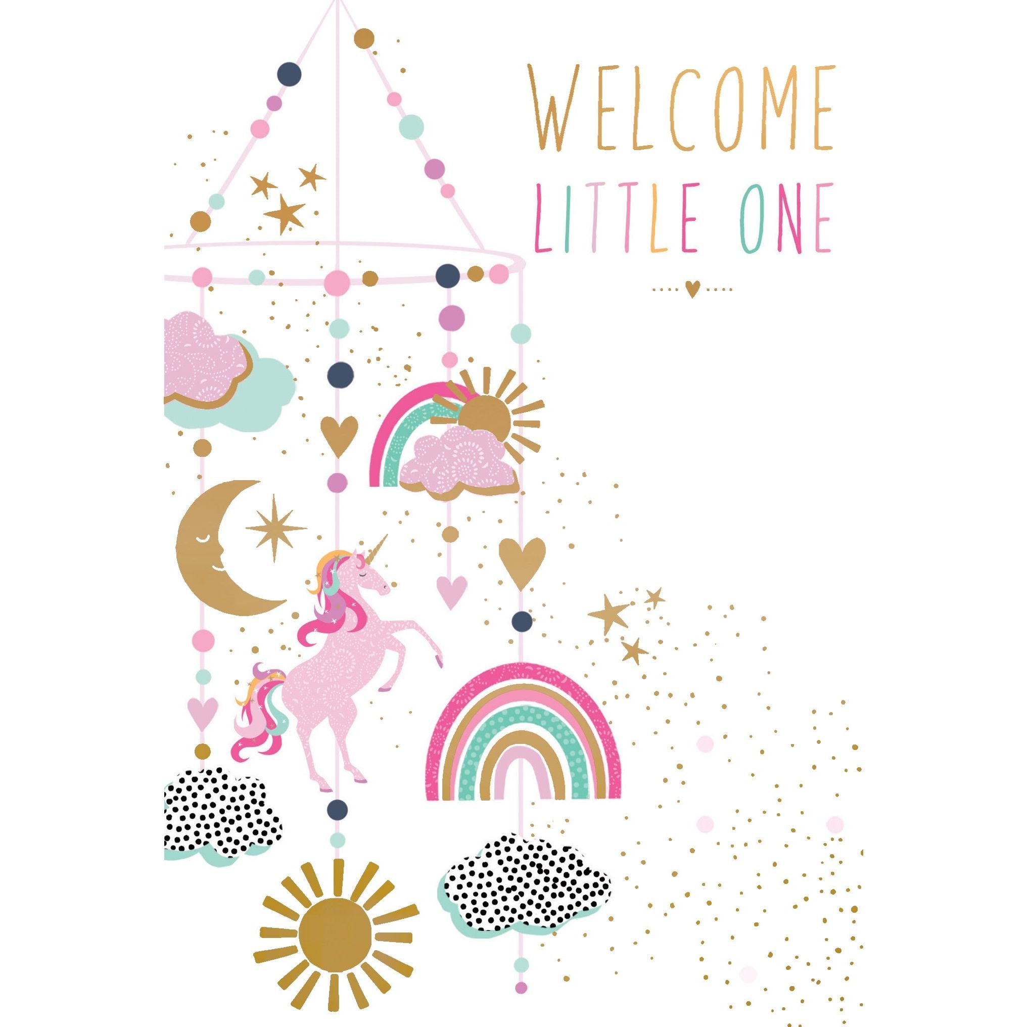 Mobile Baby Girl Card Sara Miller