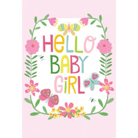 Hello Baby Girl Card