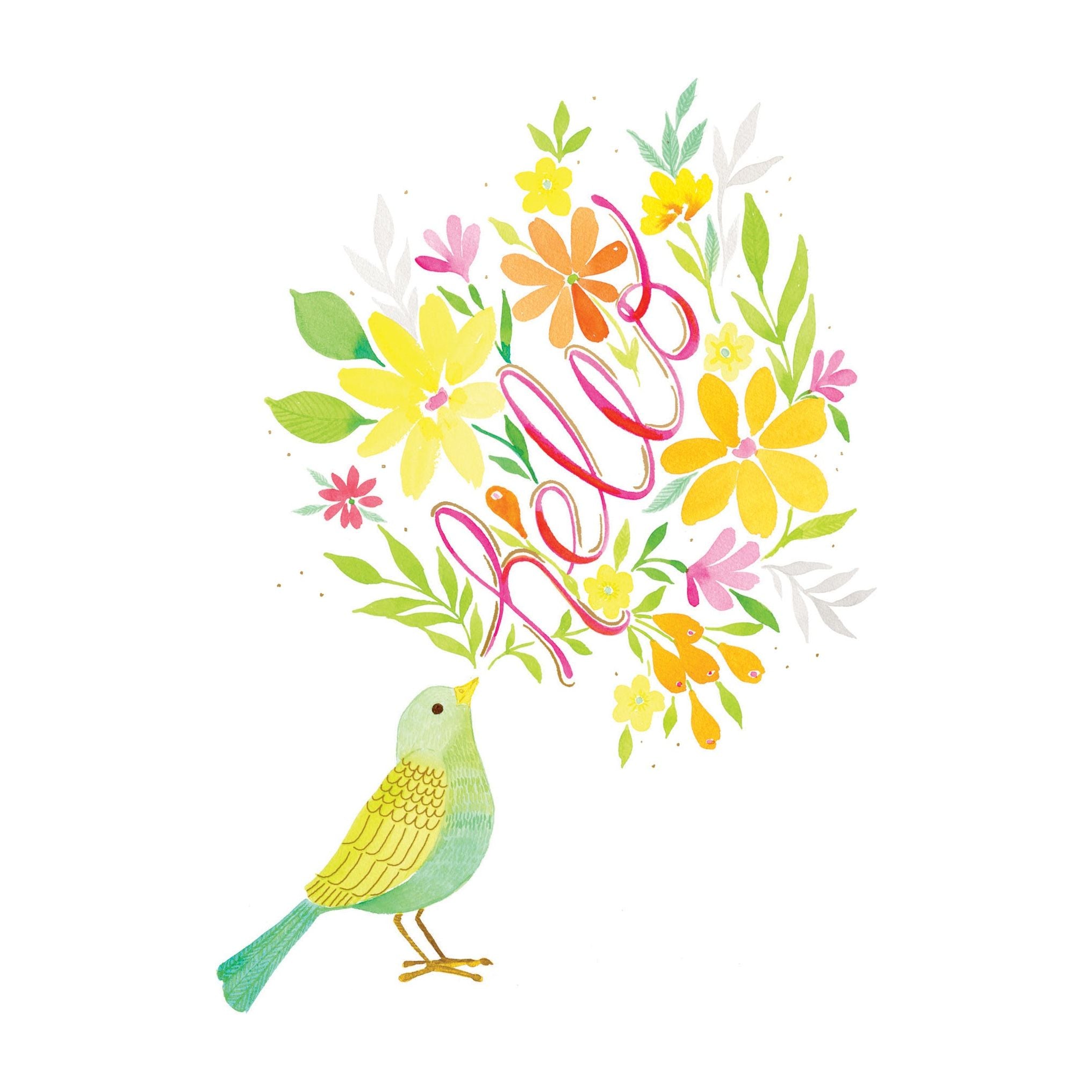 Hello Bird Note Card