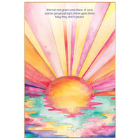 Colorful Sunset Sympathy Card Inspirational