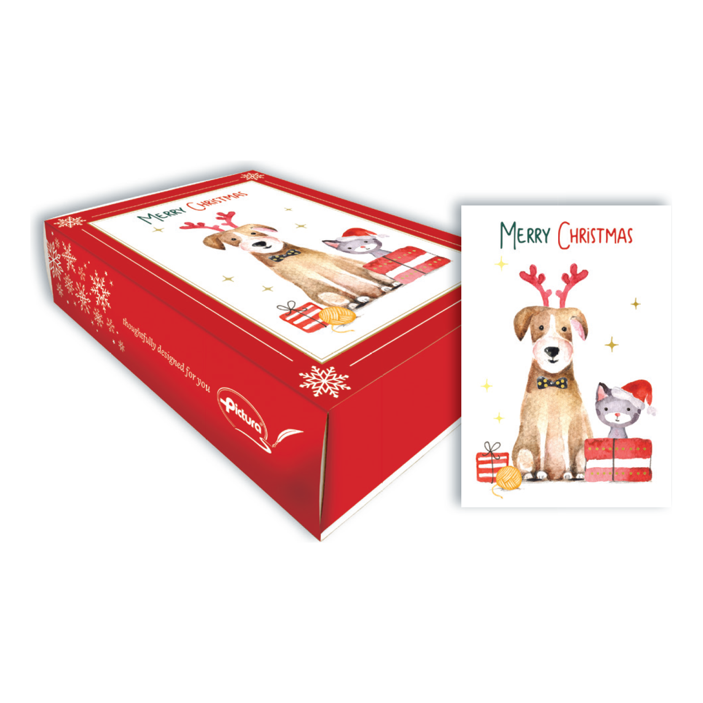 Festive Pets Christmas Boxed Notes