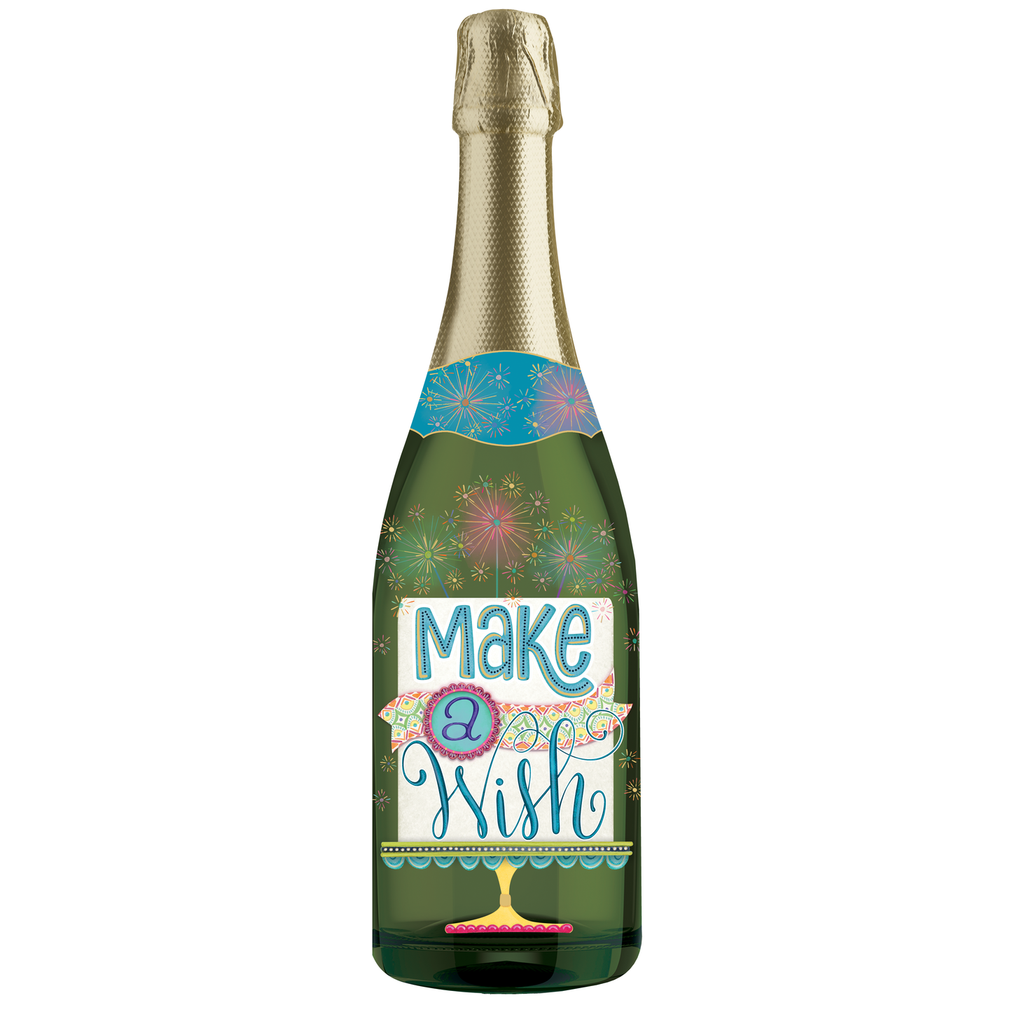 Sparkler Cake Champagne Sound Card