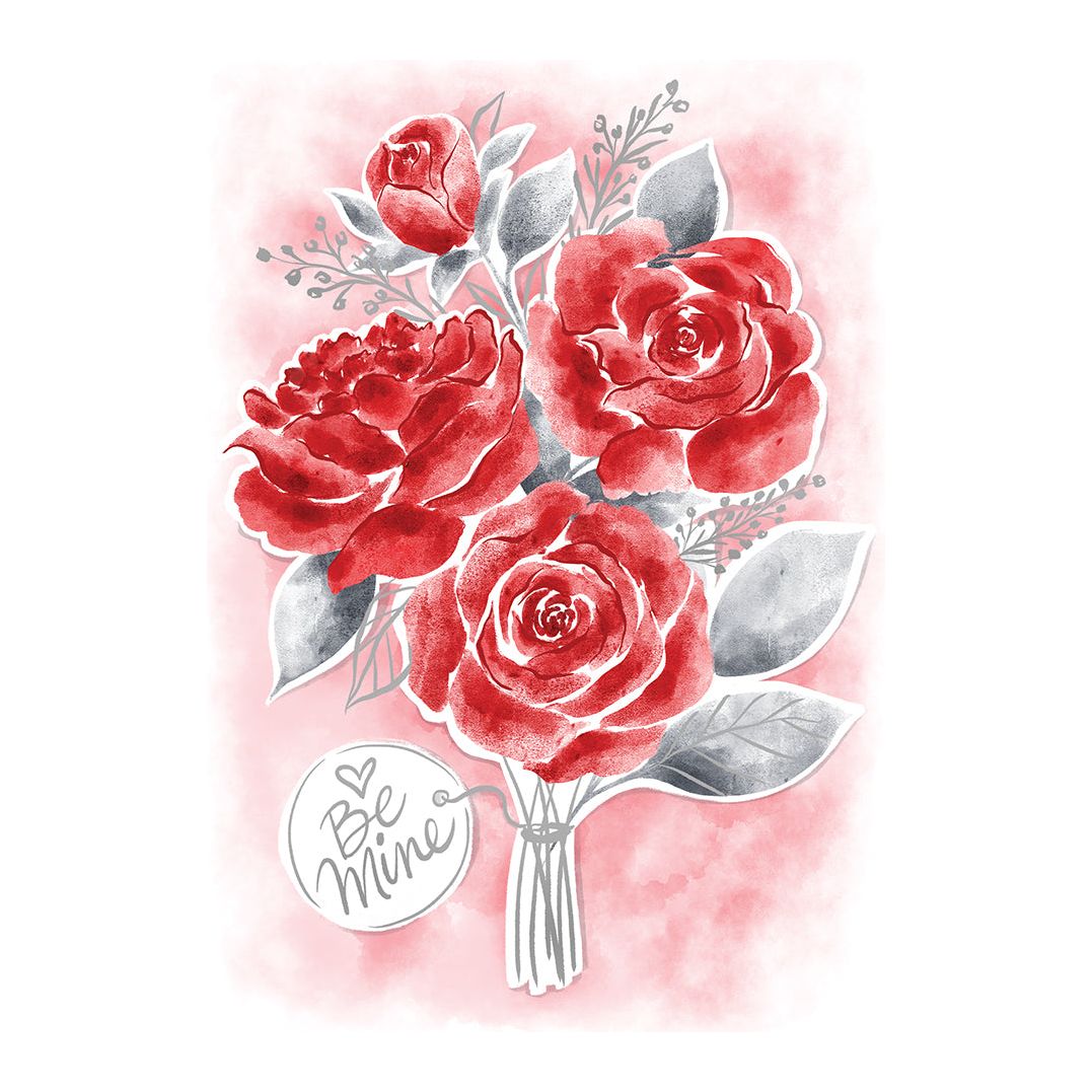 Be Mine Roses Valentine's Day Card