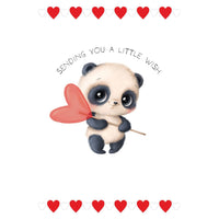 Cute Panda Valentine's Day Card