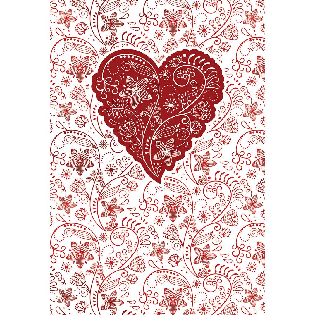 Decorated Heart Valentine's Day Card