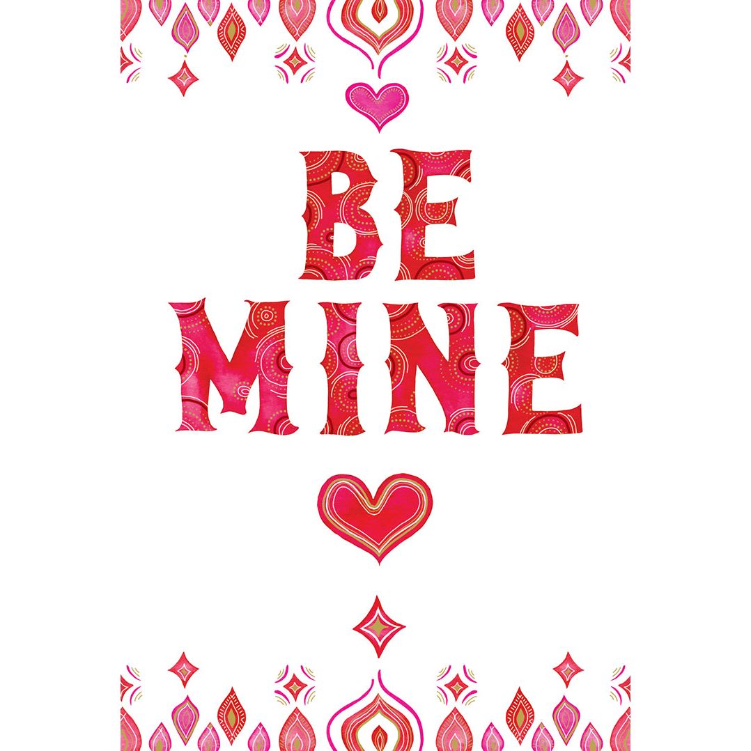 Be Mine Text Valentine's Card Wife