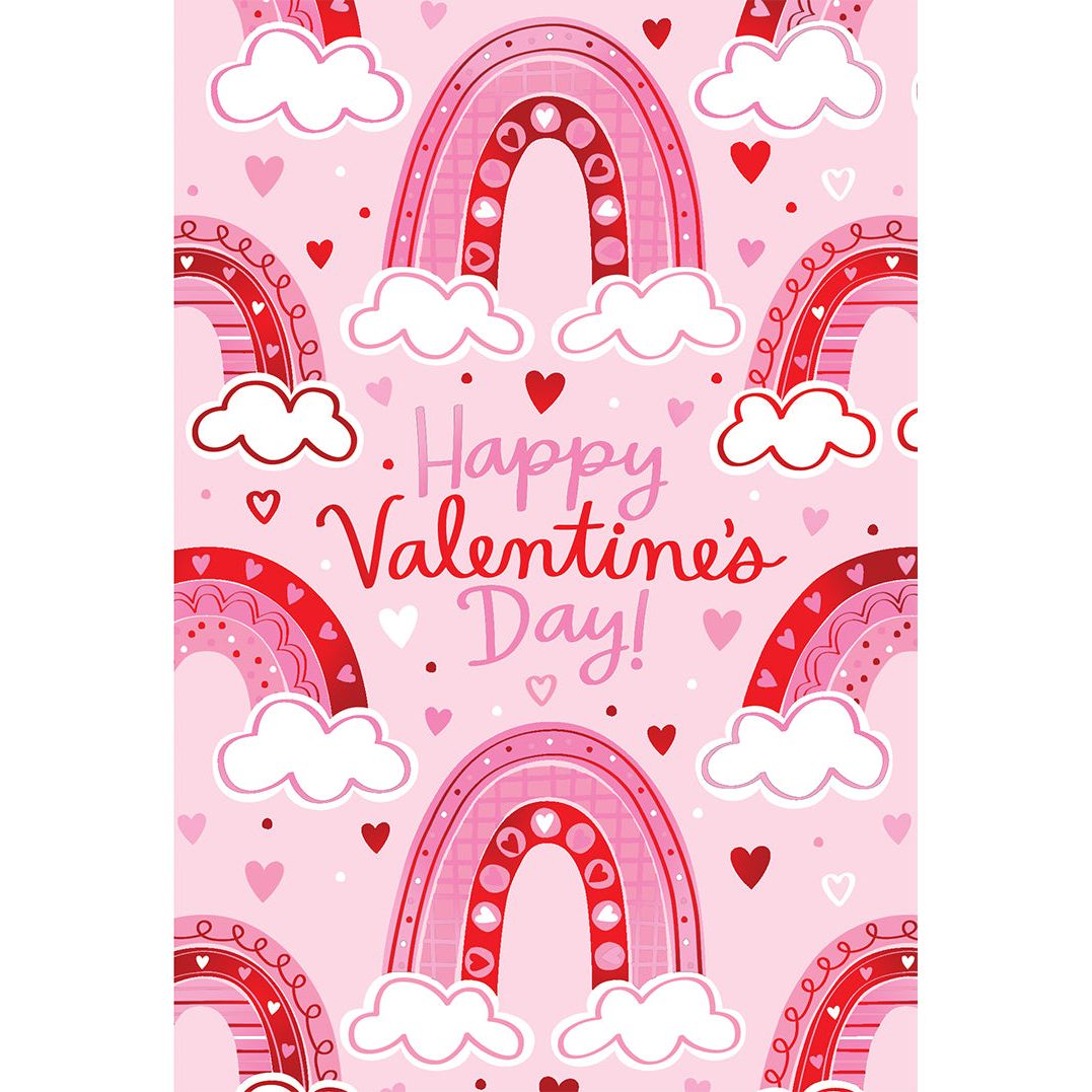 Rainbows And Hearts Valentine's Day Card Granddaughter