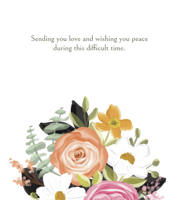 Floral Bunch Sympathy Card