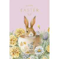 Bunny In Wooden Egg Easter Card