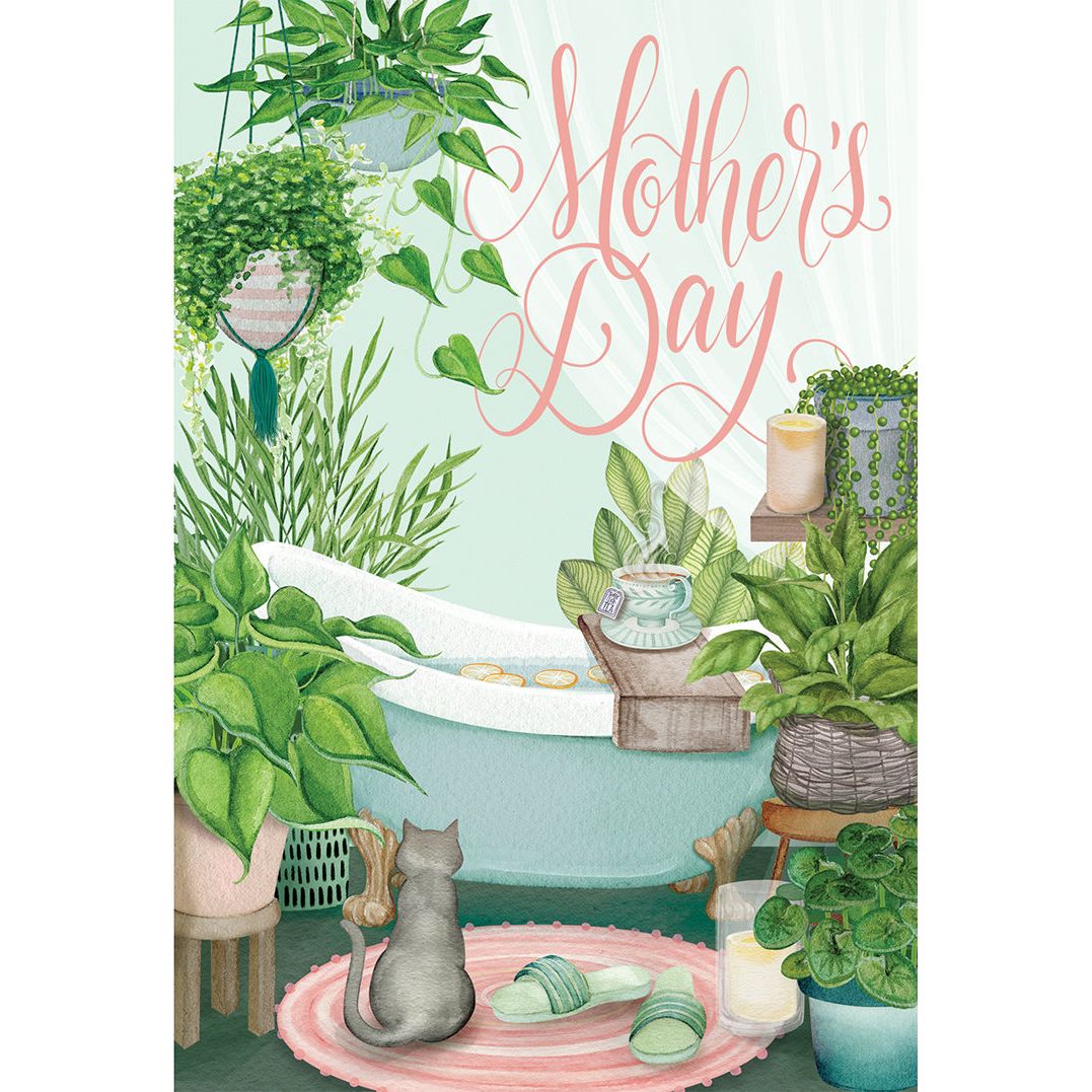 Relaxing Bath Mother's Day Card