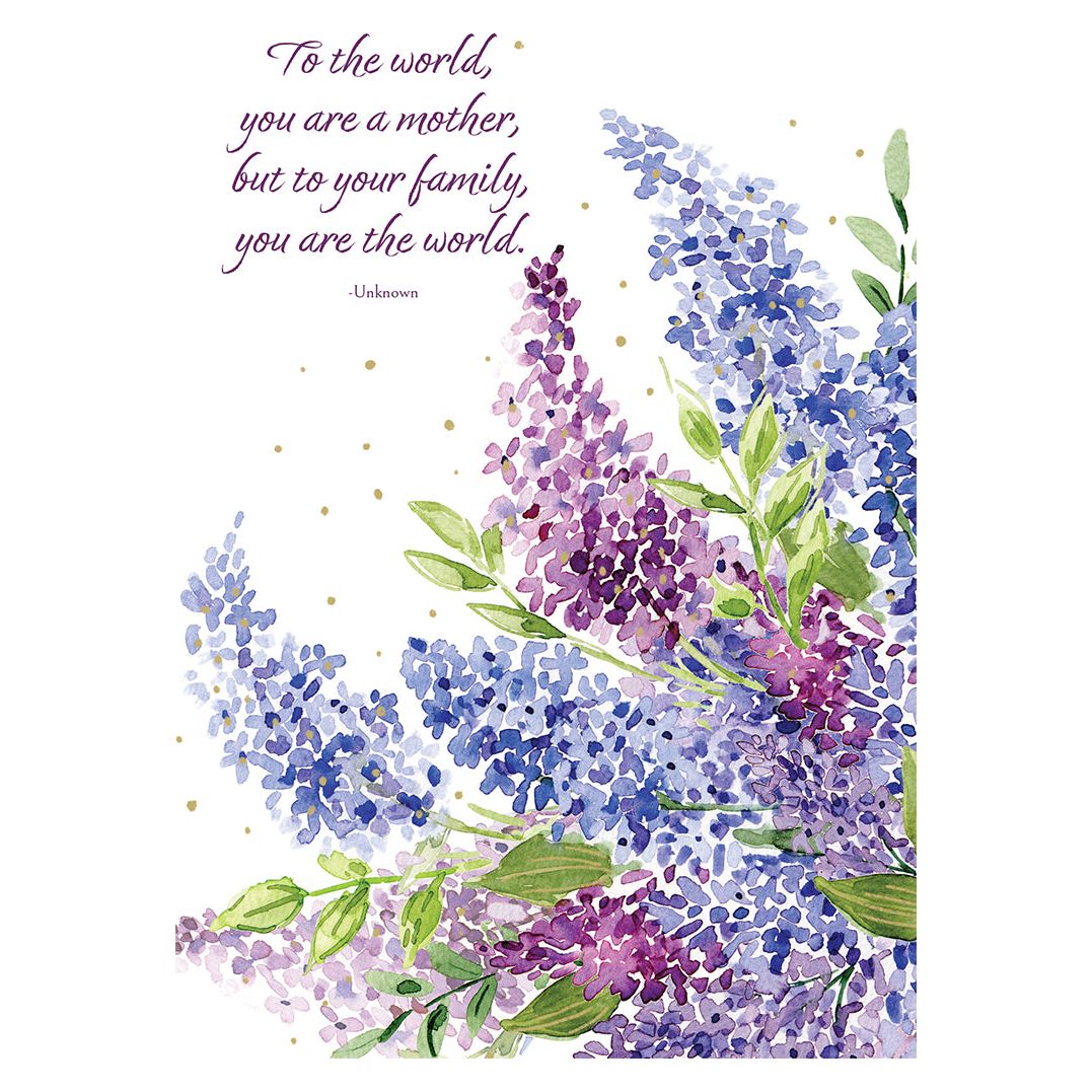 Watercolor Lilacs Mother's Day Card