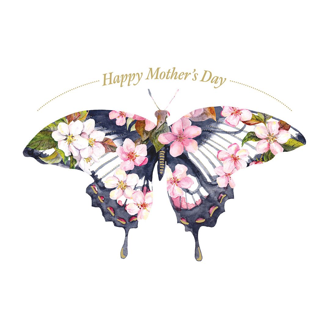 Floral Butterfly Mother's Day Card