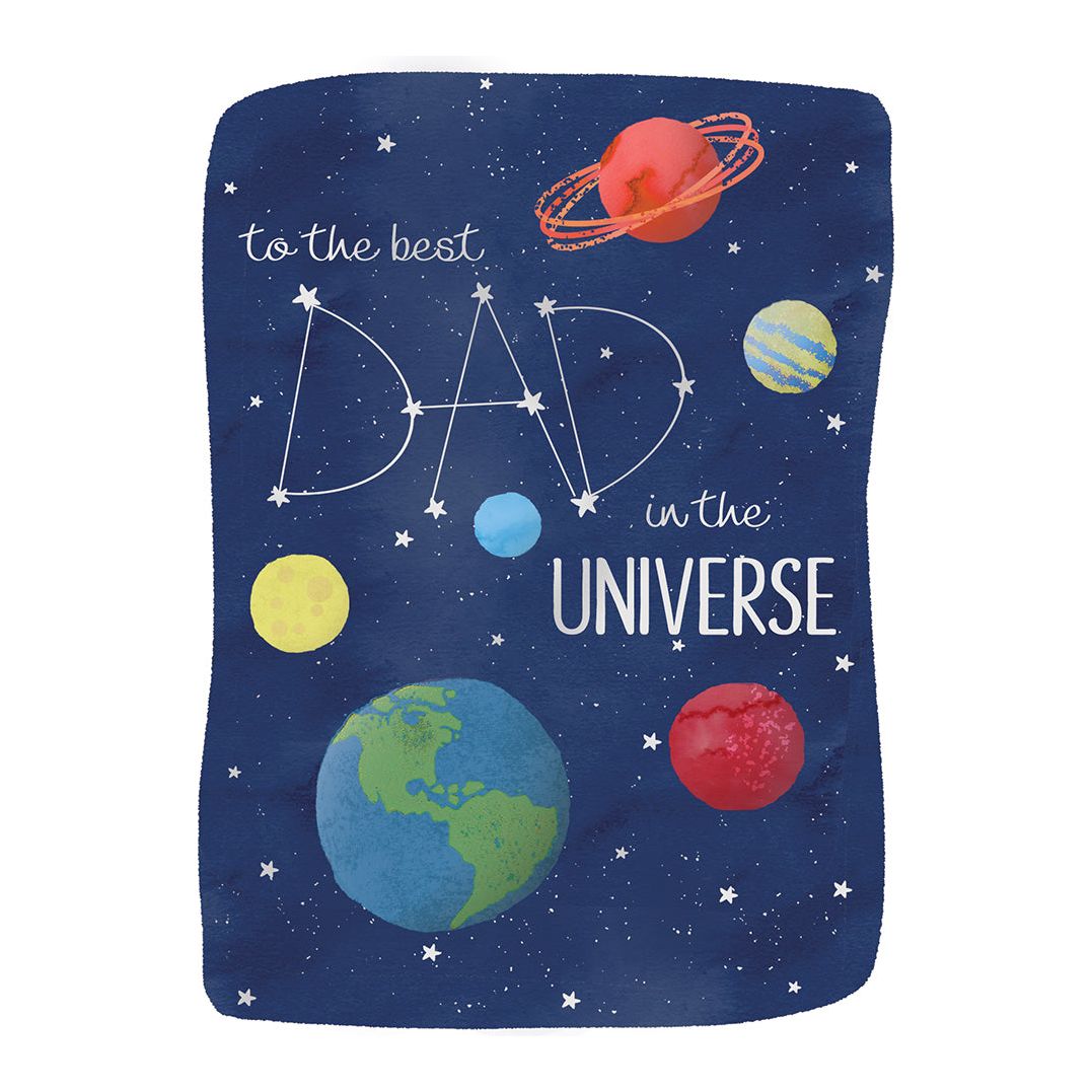 Best Dad In The Universe Father's Day Card