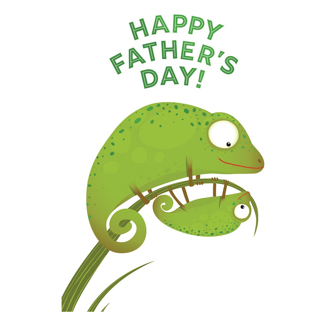 Chameleons Father's Day Card