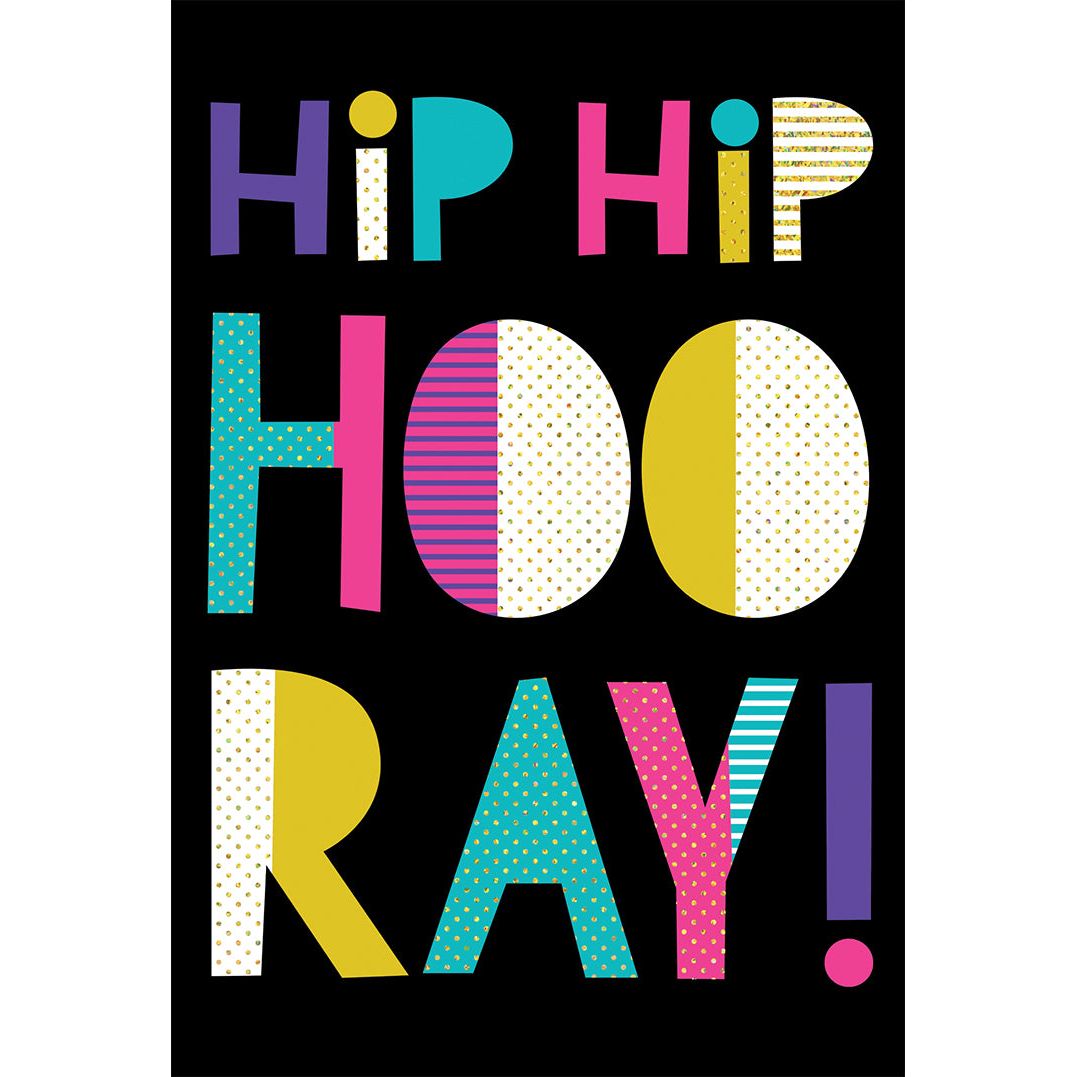 Hip Hip Hooray Graduation Card