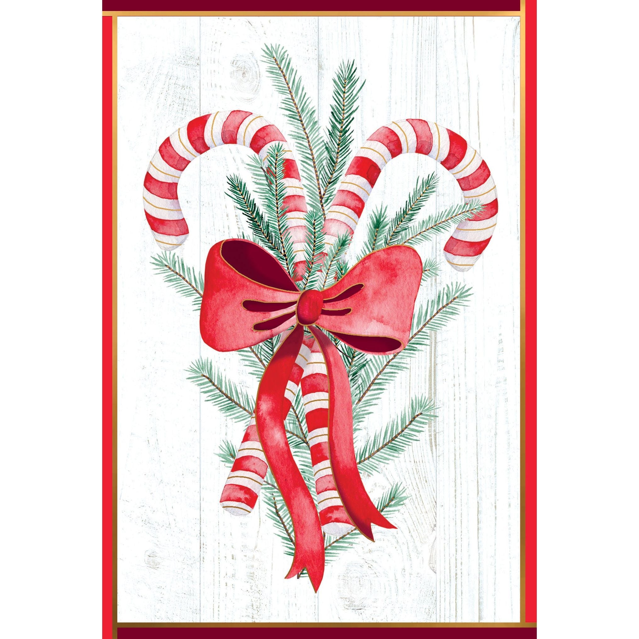 Candy Canes Christmas Card