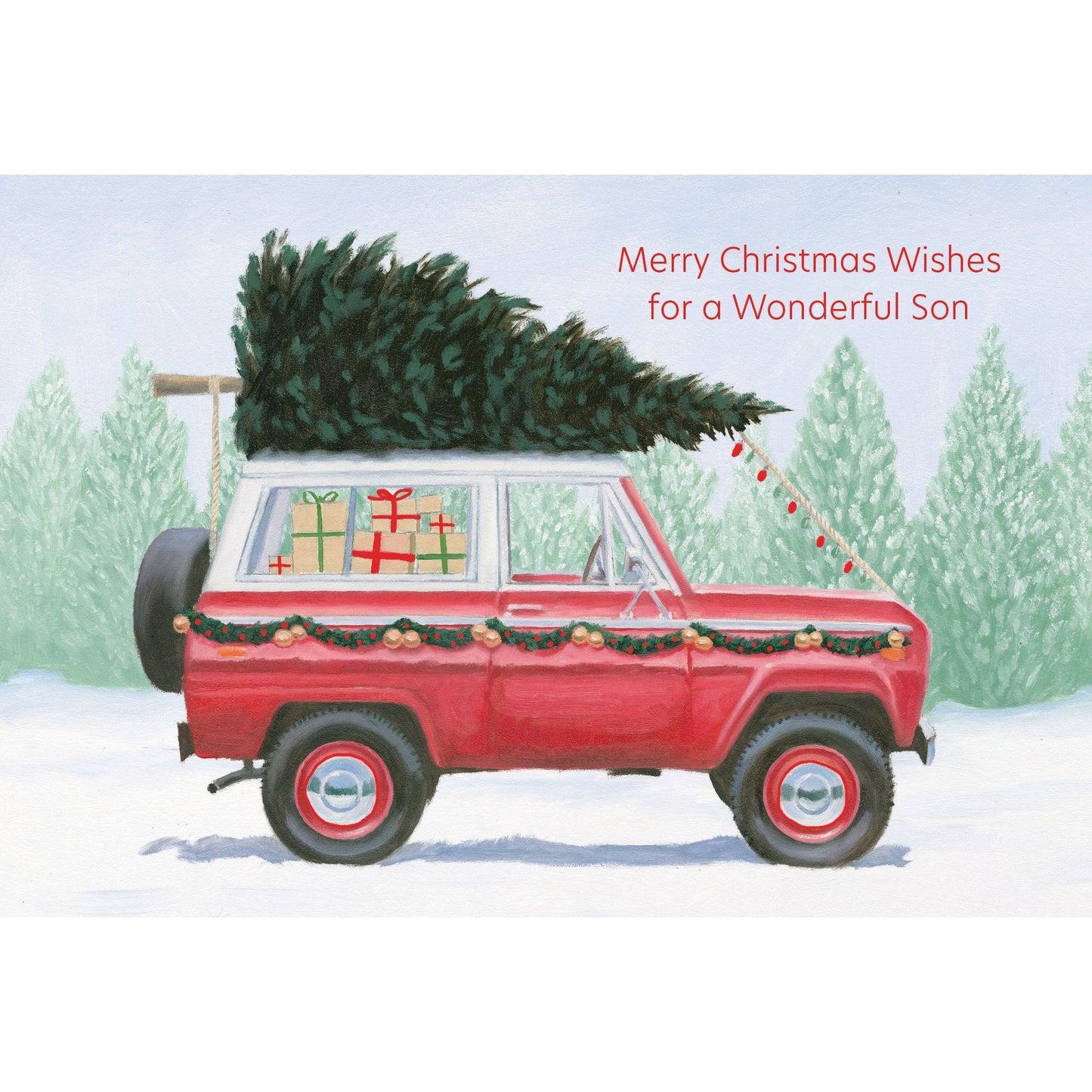 Christmas Truck Christmas Card Son