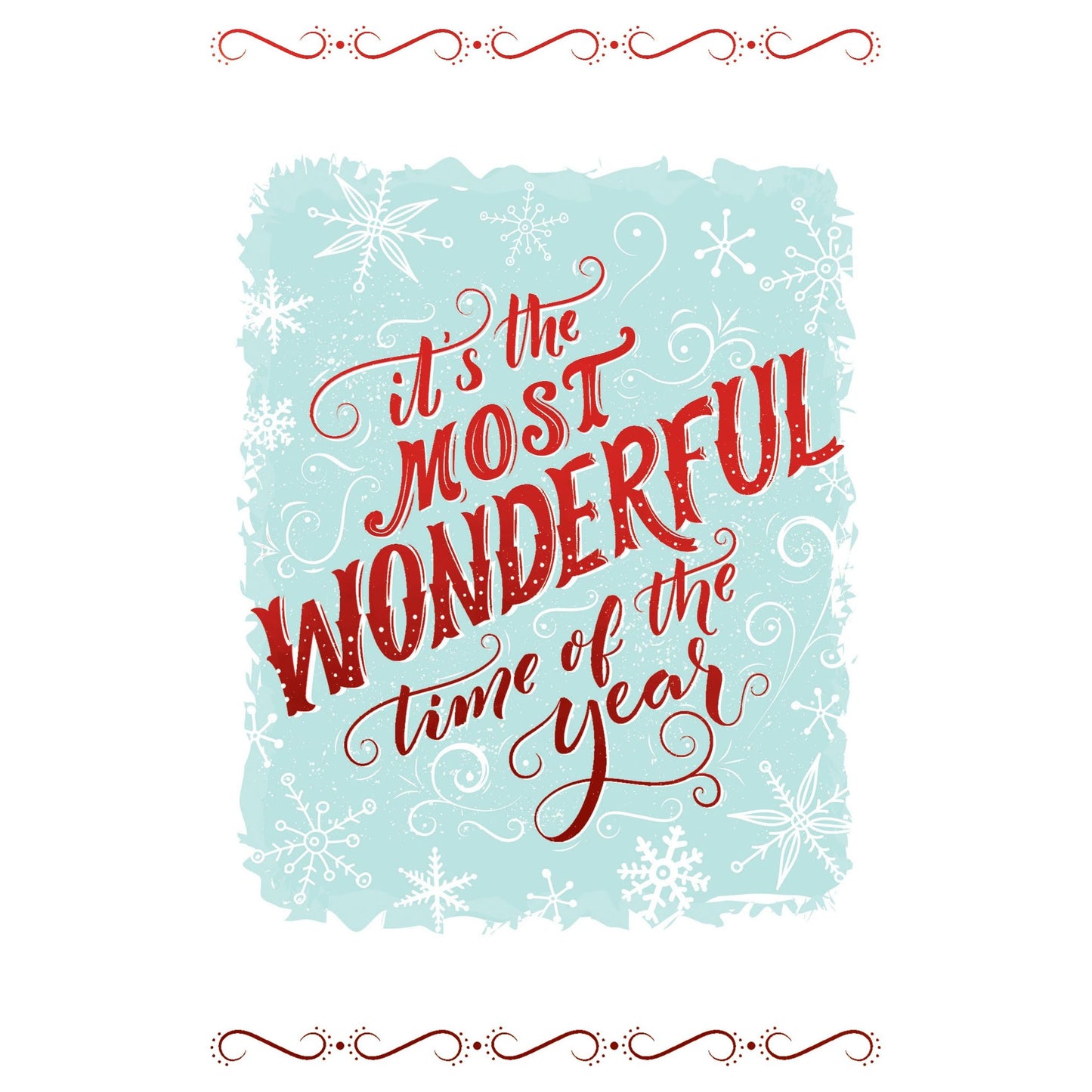 Most Wonderful Time Christmas Card Daughter & Family